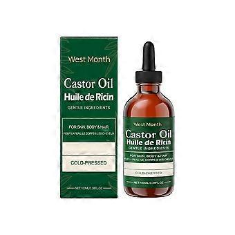 Óleo de rícino para cuidados com cílios, sobrancelhas, cabelo e pele: óleo essencial hidratante e leve com múltiplos efeitos.