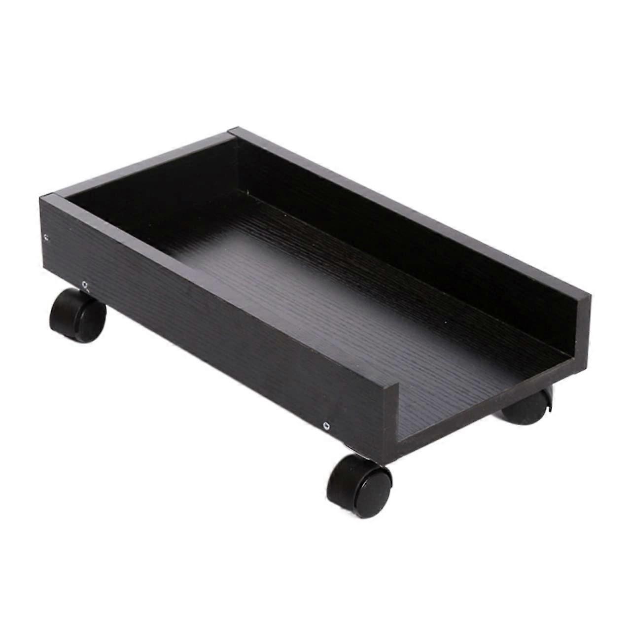 Adjustable CPU Stand with Wheels, ThreeSided Protection, Under Desk SpaceSaving Computer Tower Holder (Color B)