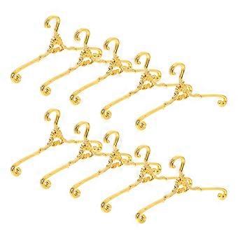 Mini Hangers for Doll Clothes with 50Pcs for Pet Clothes Golden