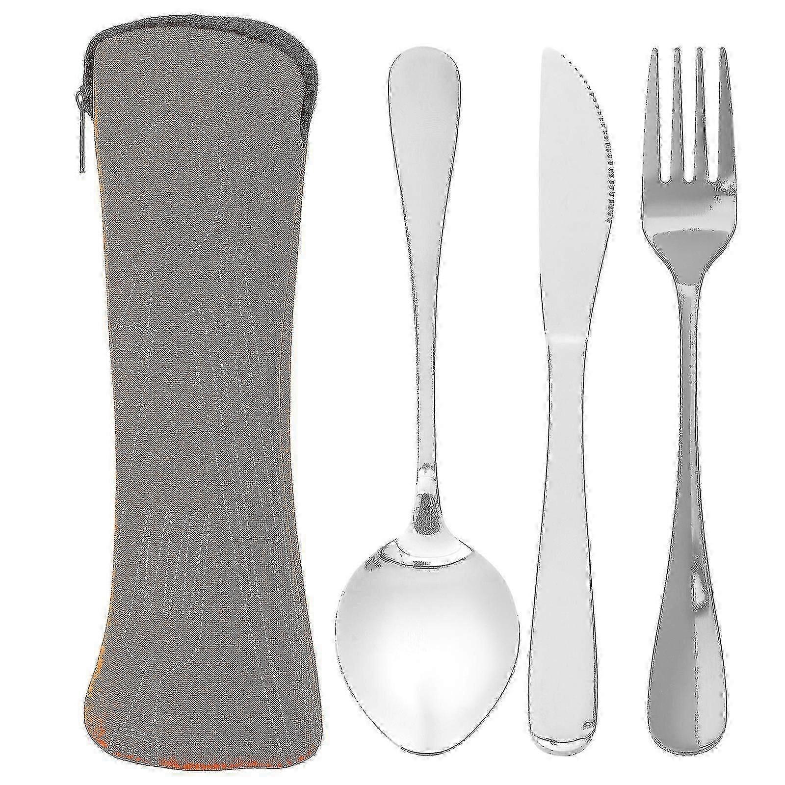 1 Set Camping Tableware Professional Camping Fork Premium Camping Spoon