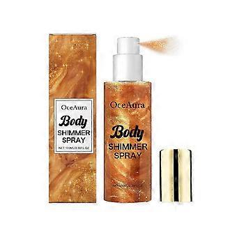 Kleurrijke body glitter spray Natuurlijk glitter poeder verhelderen voor een lange tijd zonder het plakken van body glitter spray