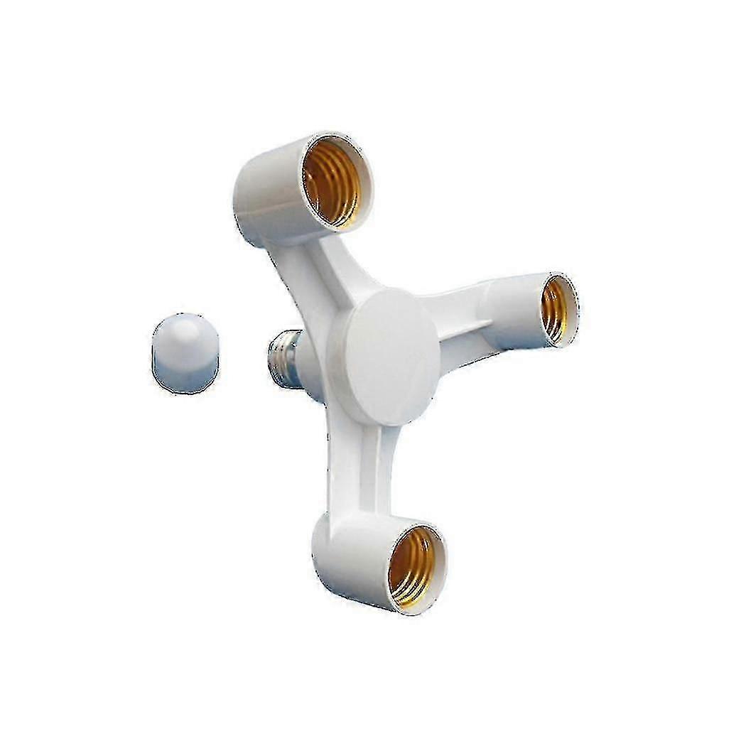 E27 To E27 3 in 1 Extended LED Bulb Socket Splitter Adapter Compatible with Photo Studio
