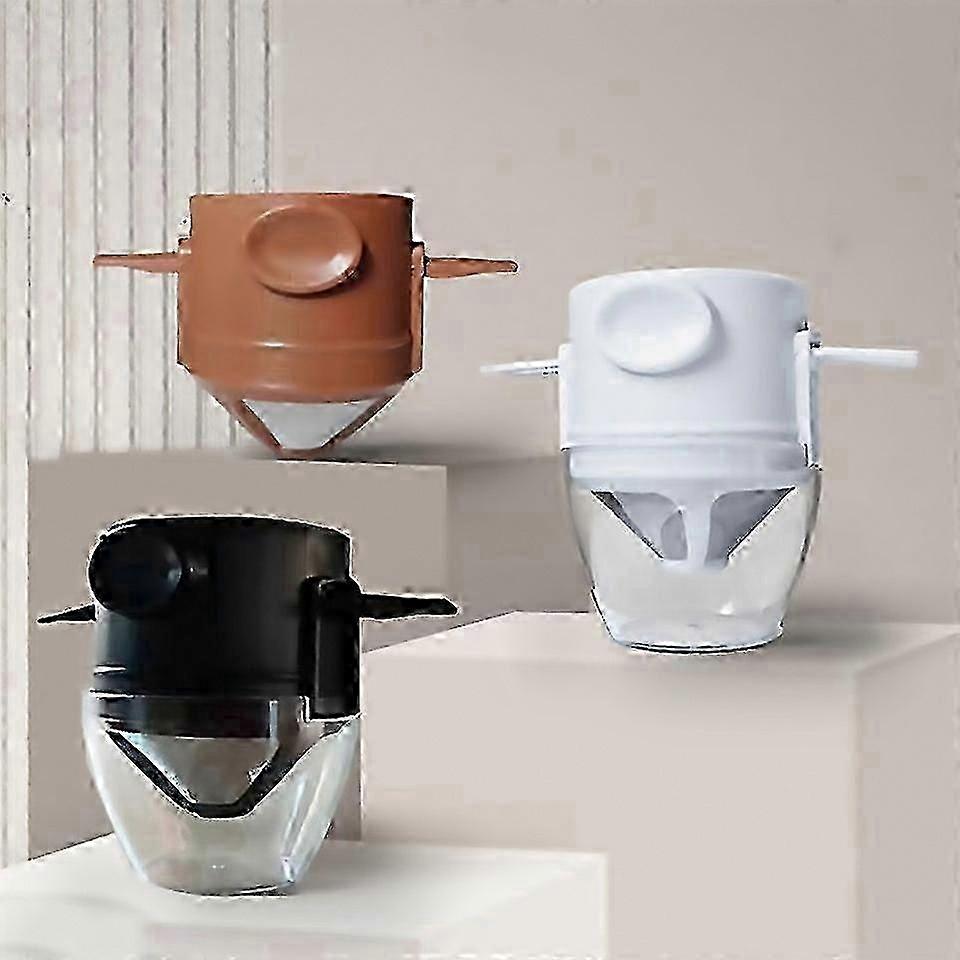 Coffee Dripper Brewing: Reusable Foldable Drip Coffee Filter with Holder