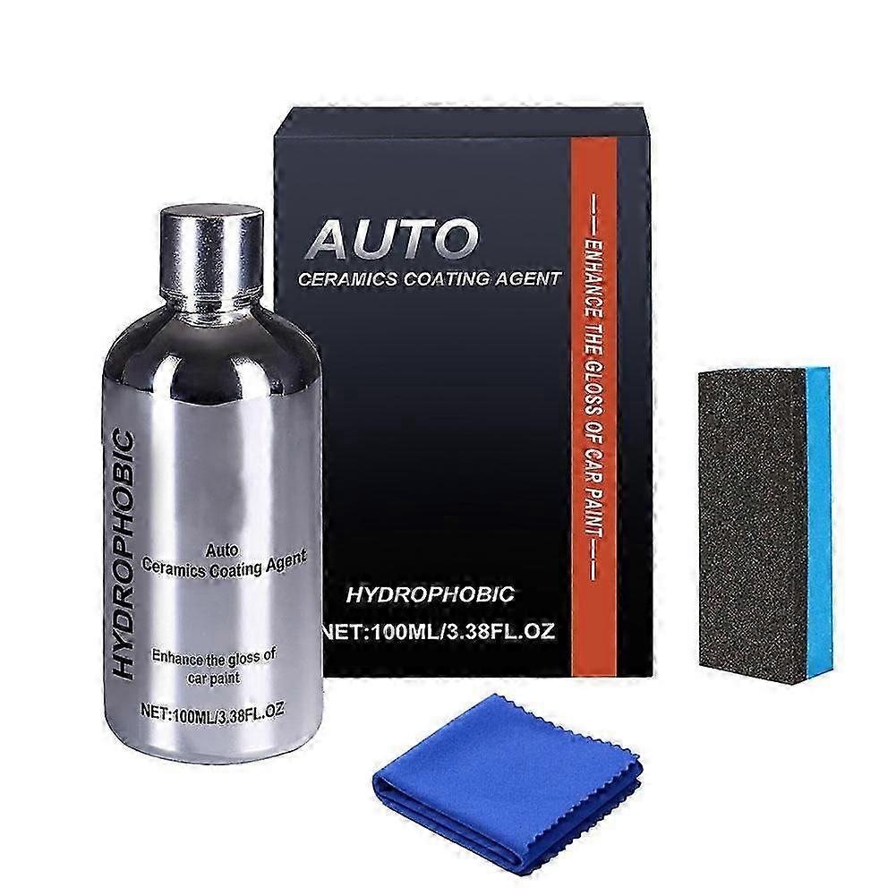 1/2/3set Automotive ceramic coating agent + towel + sponge