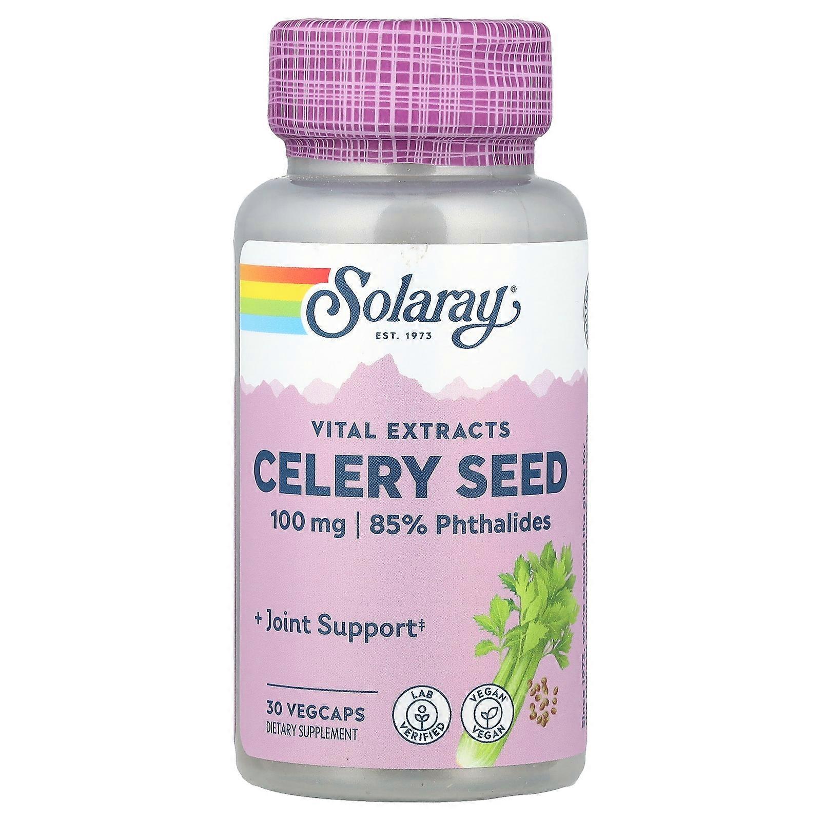 Solaray, Vital Extracts, Celery Seed, 30 VegCaps