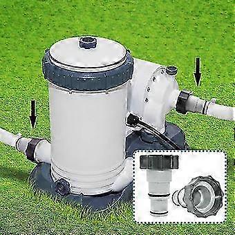 2 Pieces Pool Pump Drain Adapter Hose Collar Replacement for Threaded Connection