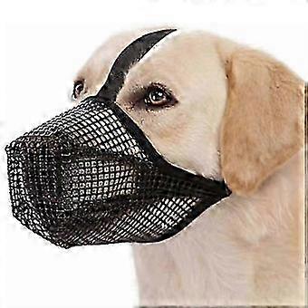 Blaffcontrolehoes voor honden ademend mesh zwart XL