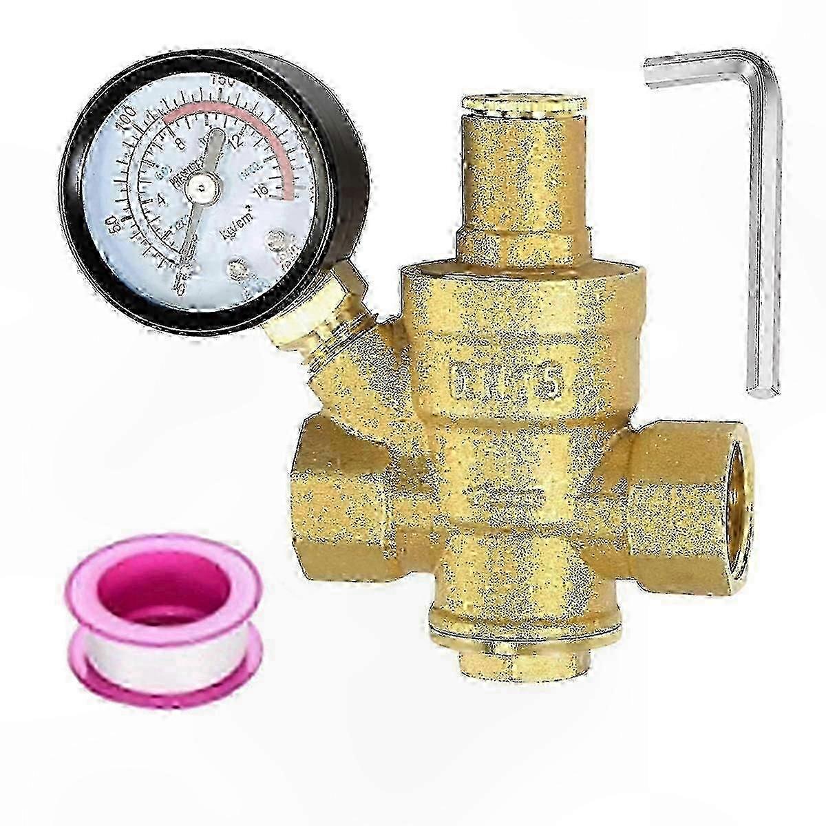 Brass Adjustable Water Pressure Regulator