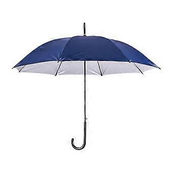 Automatic Umbrella with Ergonomic J Handle, Windproof 8Rib Frame, Wide Canopy, Fast Drying Blue