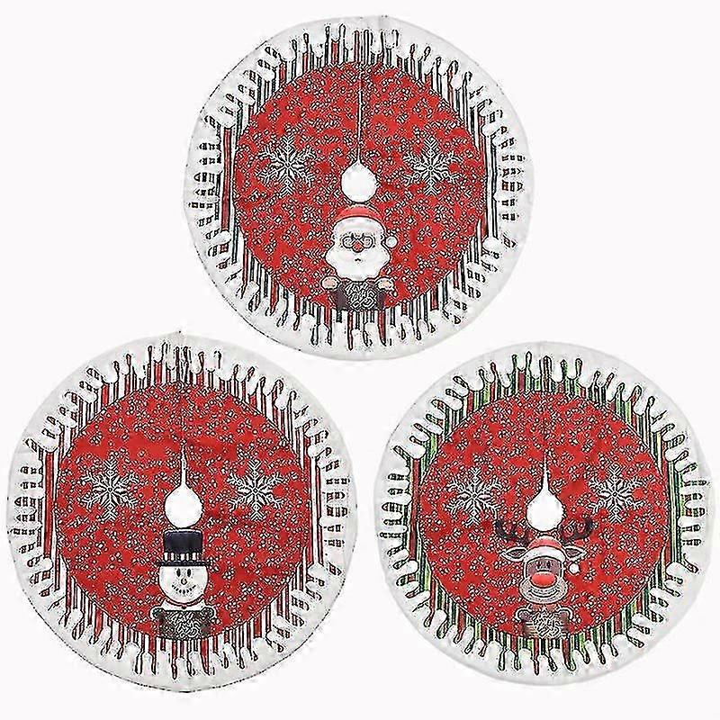 Linen Printed Tree Skirt 80cm