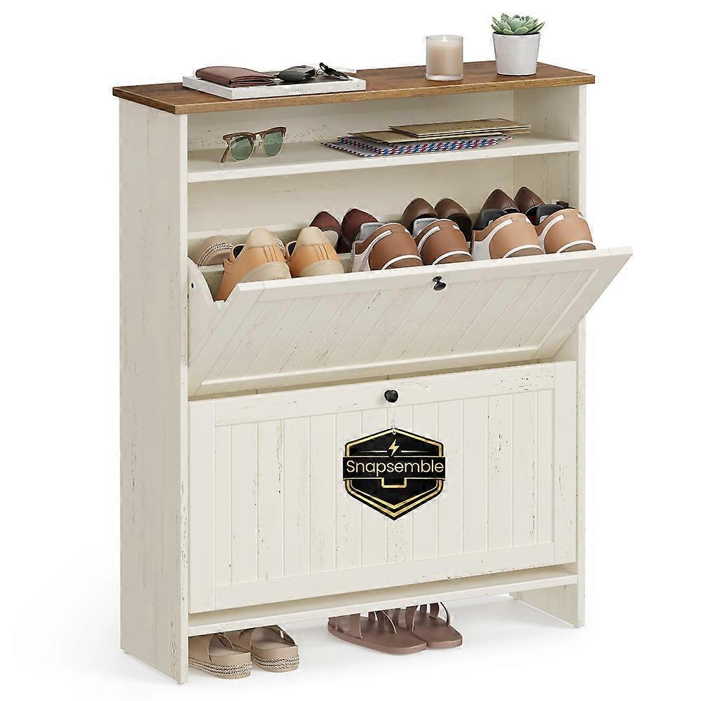 Larridon Shoe Cabinet, Snapsemble Superfast Assembly