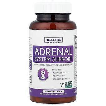 Healths Harmony, Adrenal System Support, 60 Capsules