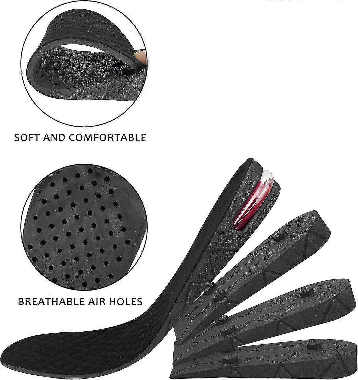 Air-Cushioned Adjustable Elevator Insoles