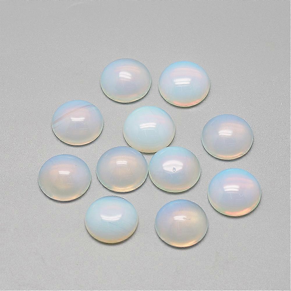 50pcs Opalite Cabochons Half Round/Dome 8x4mm