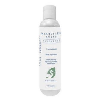 White Egret Unscented Magnesium Soak, 8 Oz
