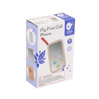Classic World My First Cell Phone Wooden Educational Communication Toy Fun