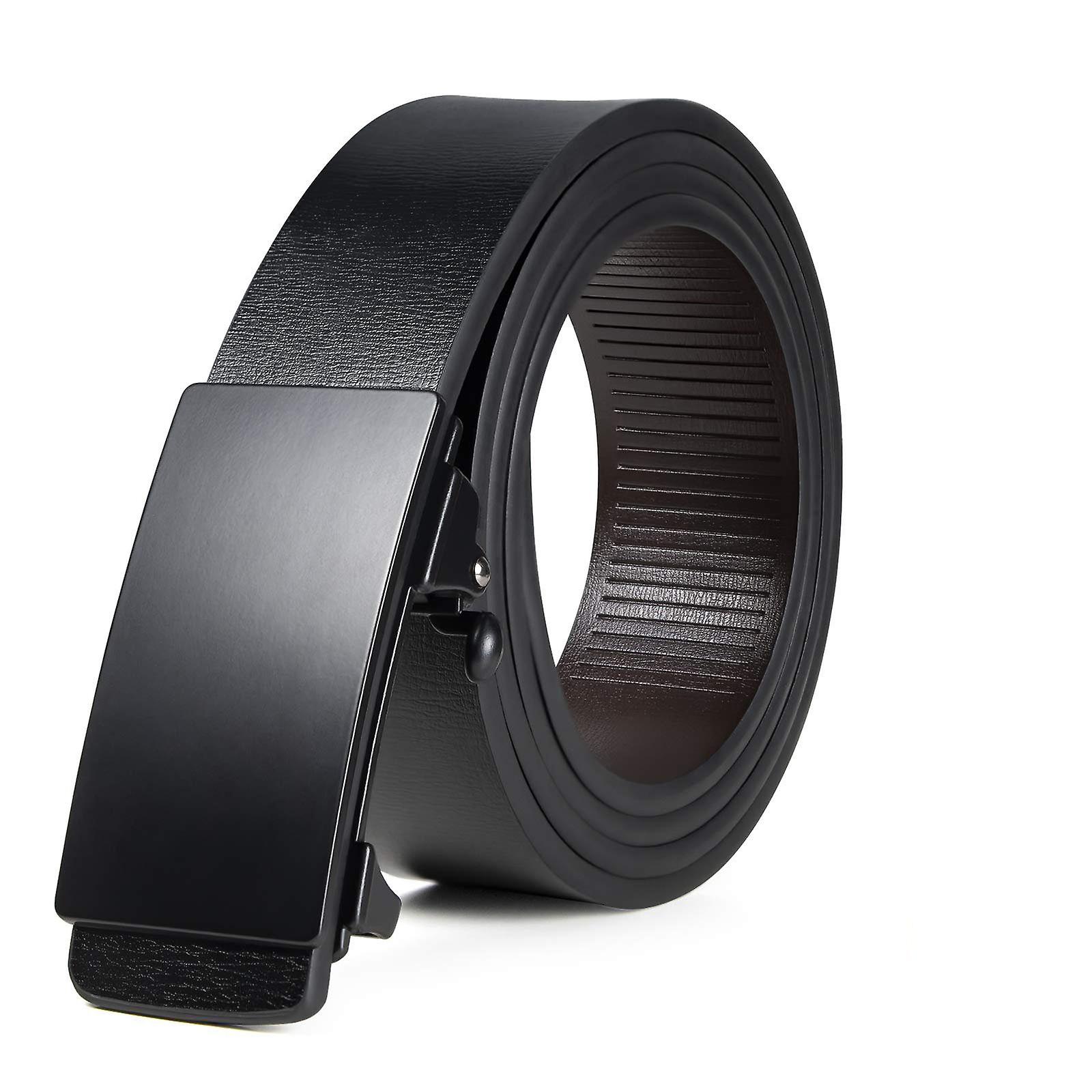 Men's Belt Men's Leather Automatic Toothless Belt Invisible Belt