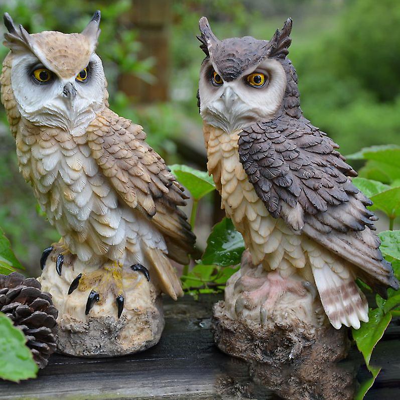 Owl Succulent Bird-Proof Garden Ornament Animal Resin Craft