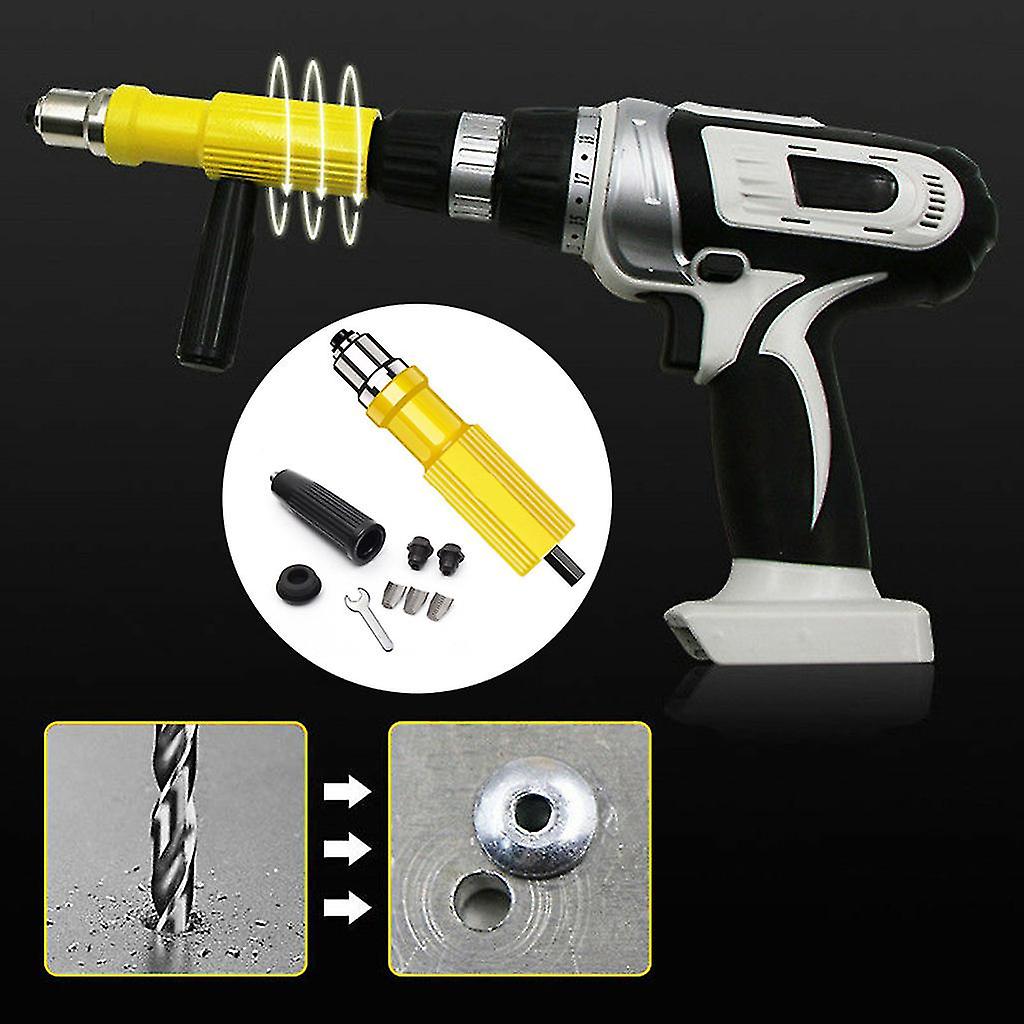 Electric Rivet Nut Cordless Riveting Drill Adaptor Riveting Tool Insert Nut Tool