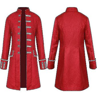 Uomini Giacche Steampunk Vintage Frac Gotico Vittoriano Abito Carnevale Cosplay-Y