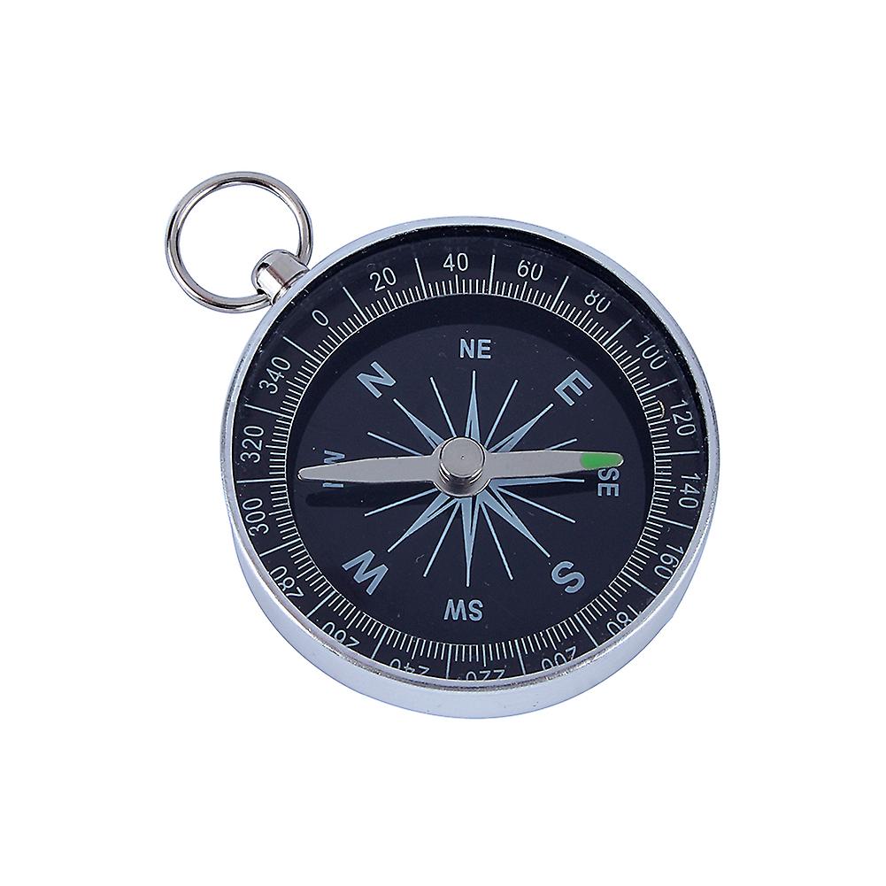 Portable Compass,Silver Portable Pocket Compass Hiking Compass Camping Compass Cutting-Edge Features