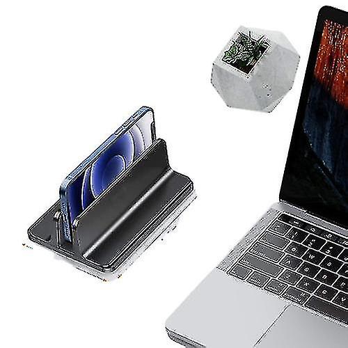 Adjustable Laptop Stand Dual Vertical Mount Space Saving