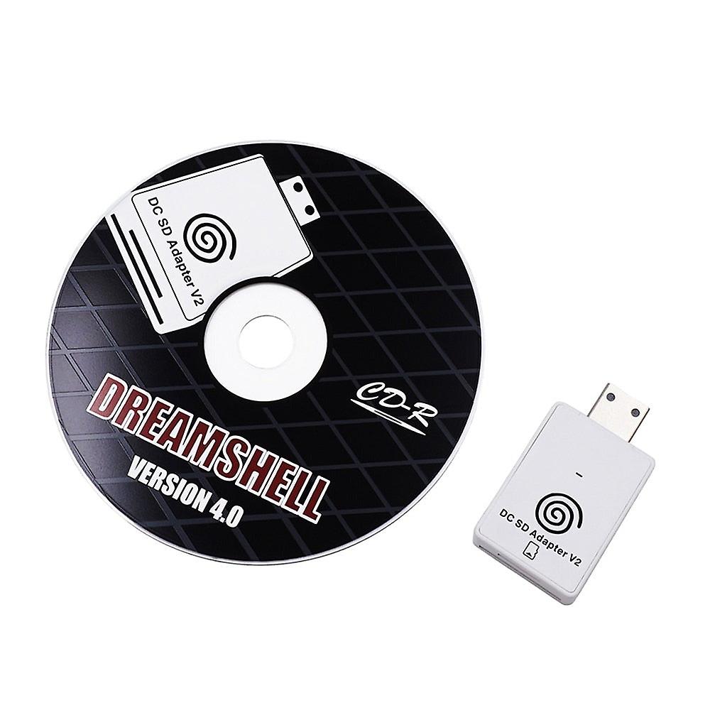 The Second-generation Sd Card Reader Adapter + Cd With Dreamshell_boot_loader For Dc Dreamcast Game Consoles