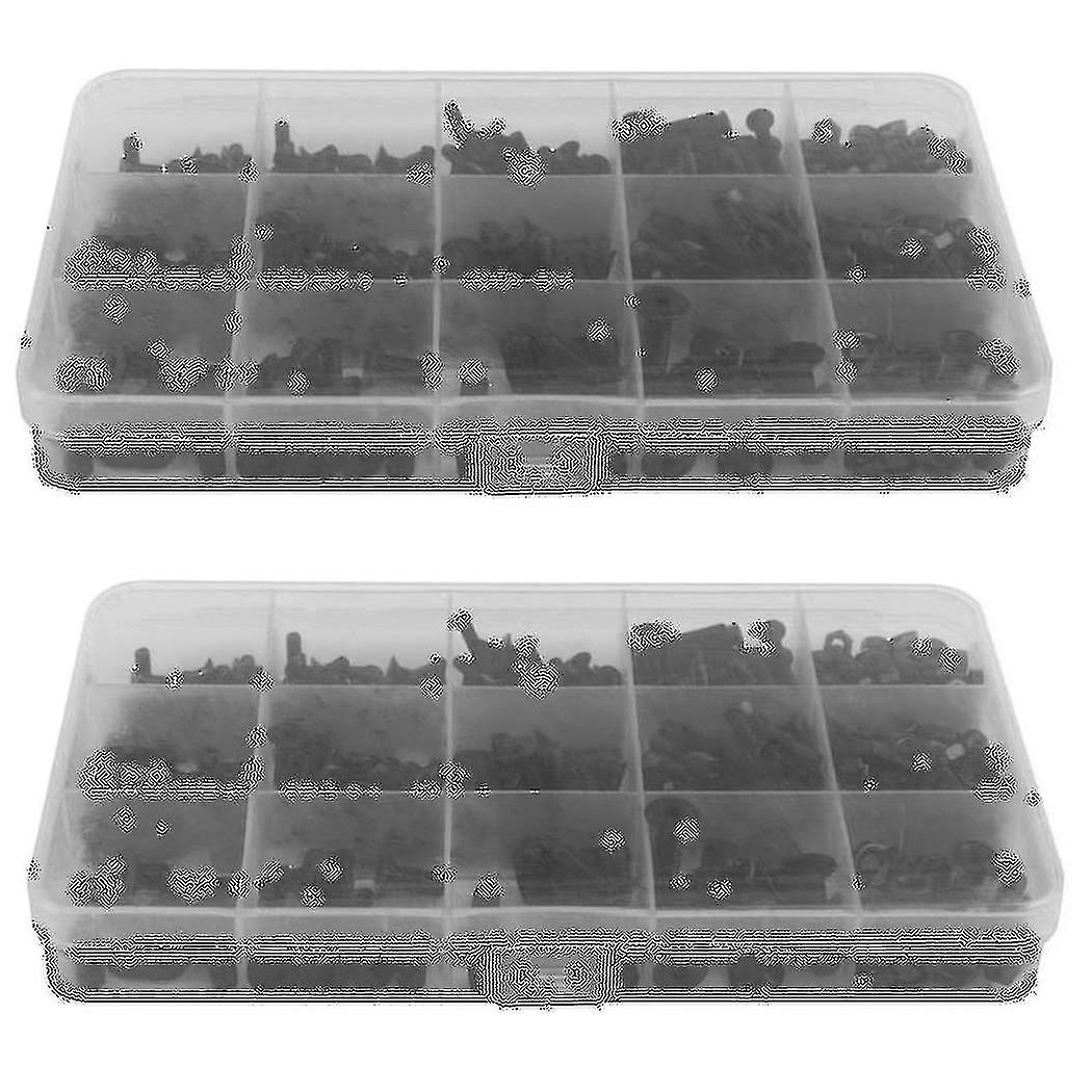 920pcs M3 M4 M5 Legierter Stahl Senkkopf Flachkopf Sechskant Sockel Kappe Schrauben Muttern Set Sortiment Kit
