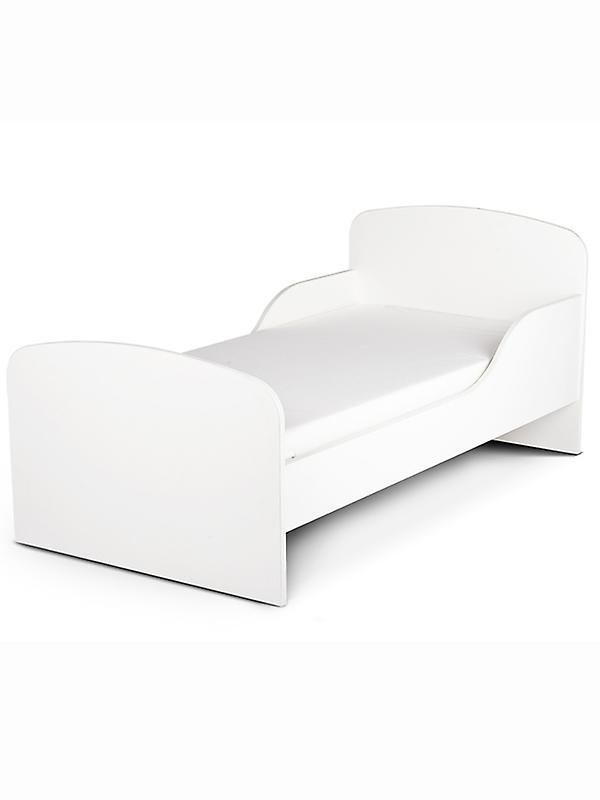PriceRightHome Plain White Toddler Bed