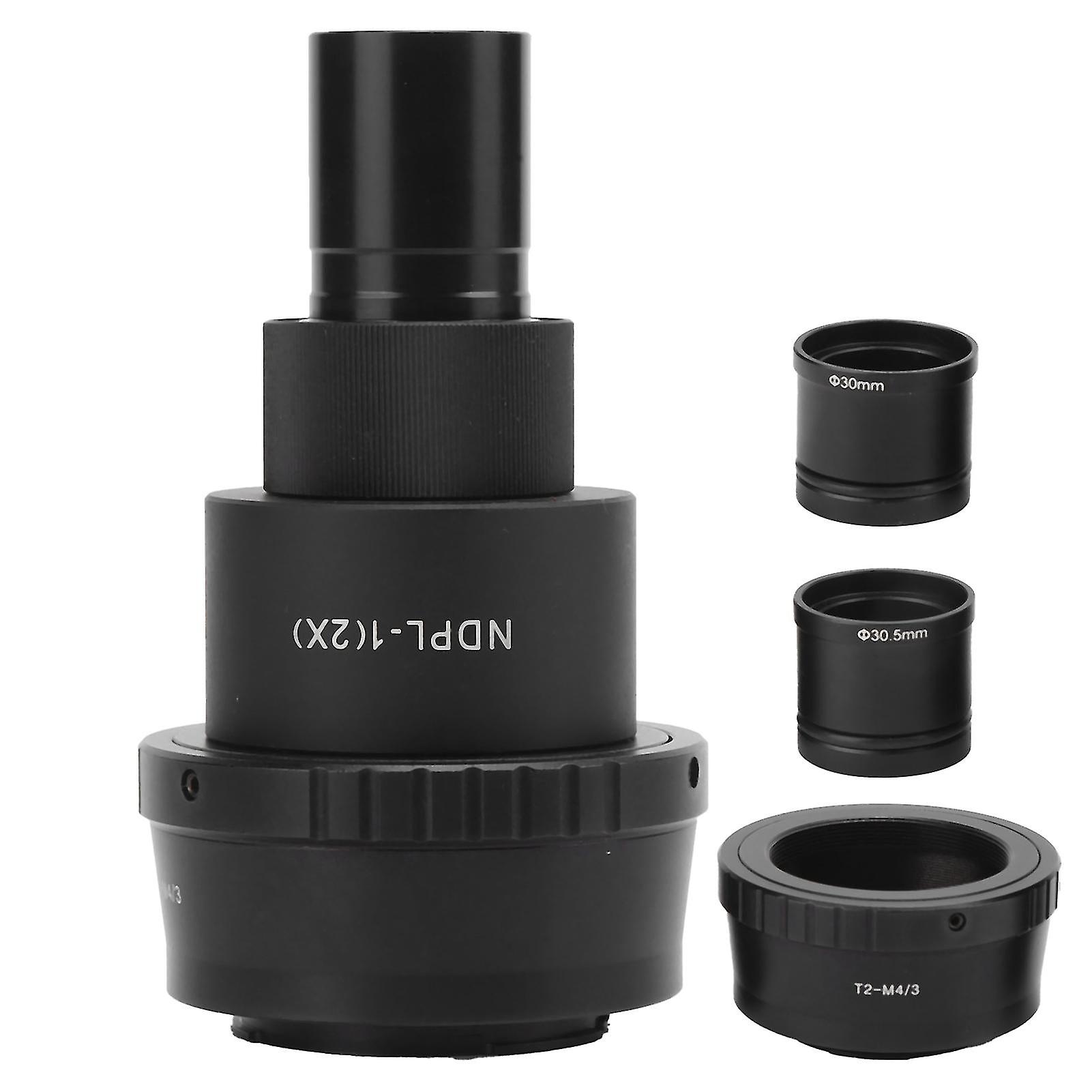 T2m4/3 Ndpl1(2x) Microscope Camera Lens For Biology/stereo Microscope With Camera Interface