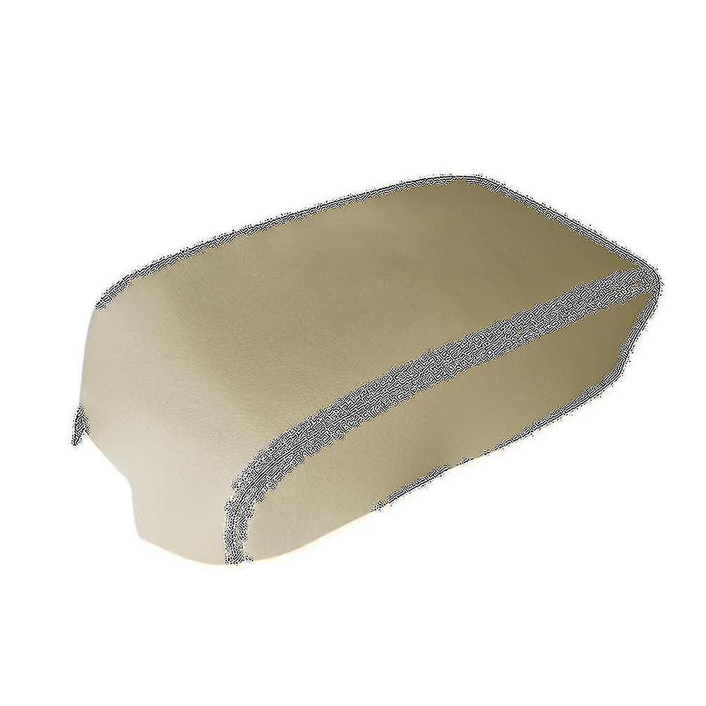 For 2012 - 2017 Car Microfiber Leather Console Armrest Panel Cover Protective Beige