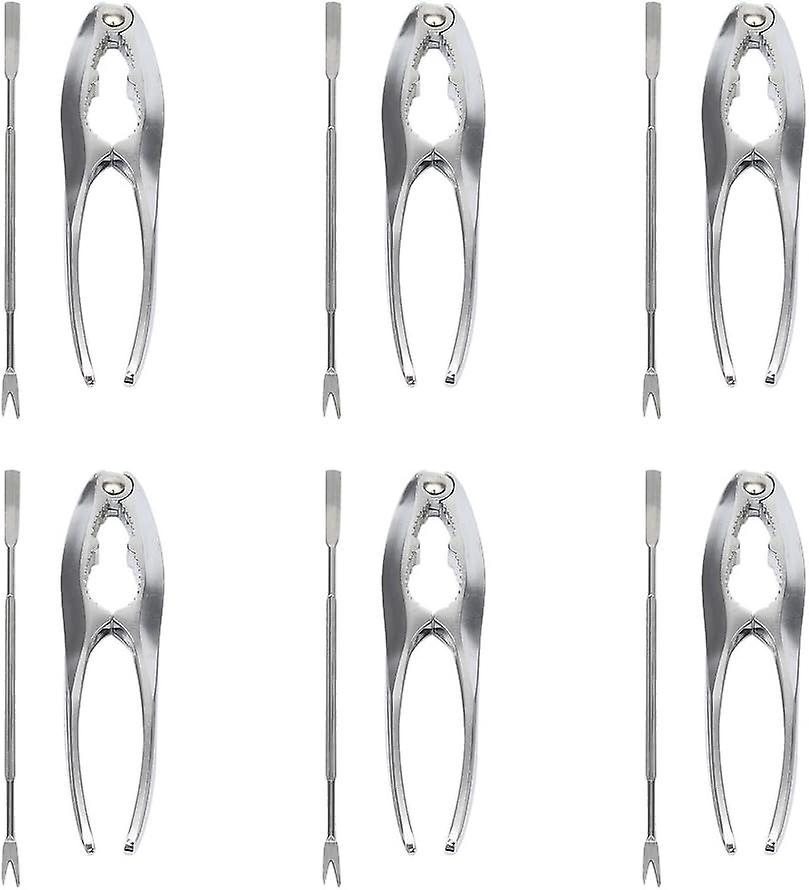 12 Piece Seafood Nut Crackers With Seafood Forks Set For Lobster Crab Clam