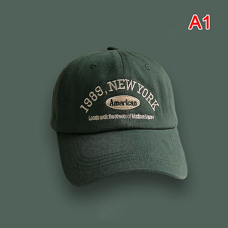 Retro Men's And Women's Baseball Caps Street Lettered Embroidery Retro Flat Cap