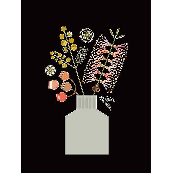 Lyndy Hants Bottlebrush In Vase Canvas Print