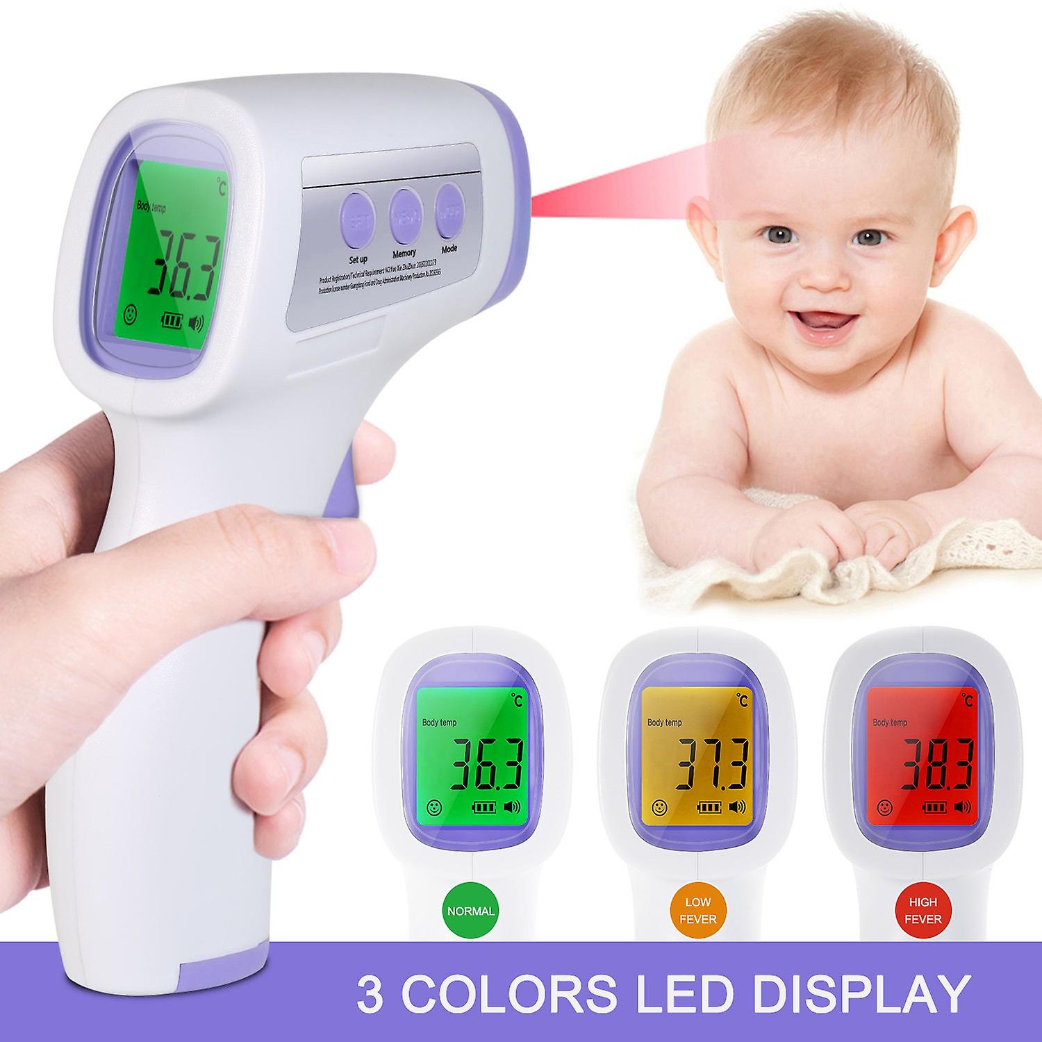 Infrared Forehead Thermometer Digital Thermometer Non-contact Body Temperature High Precision Measur