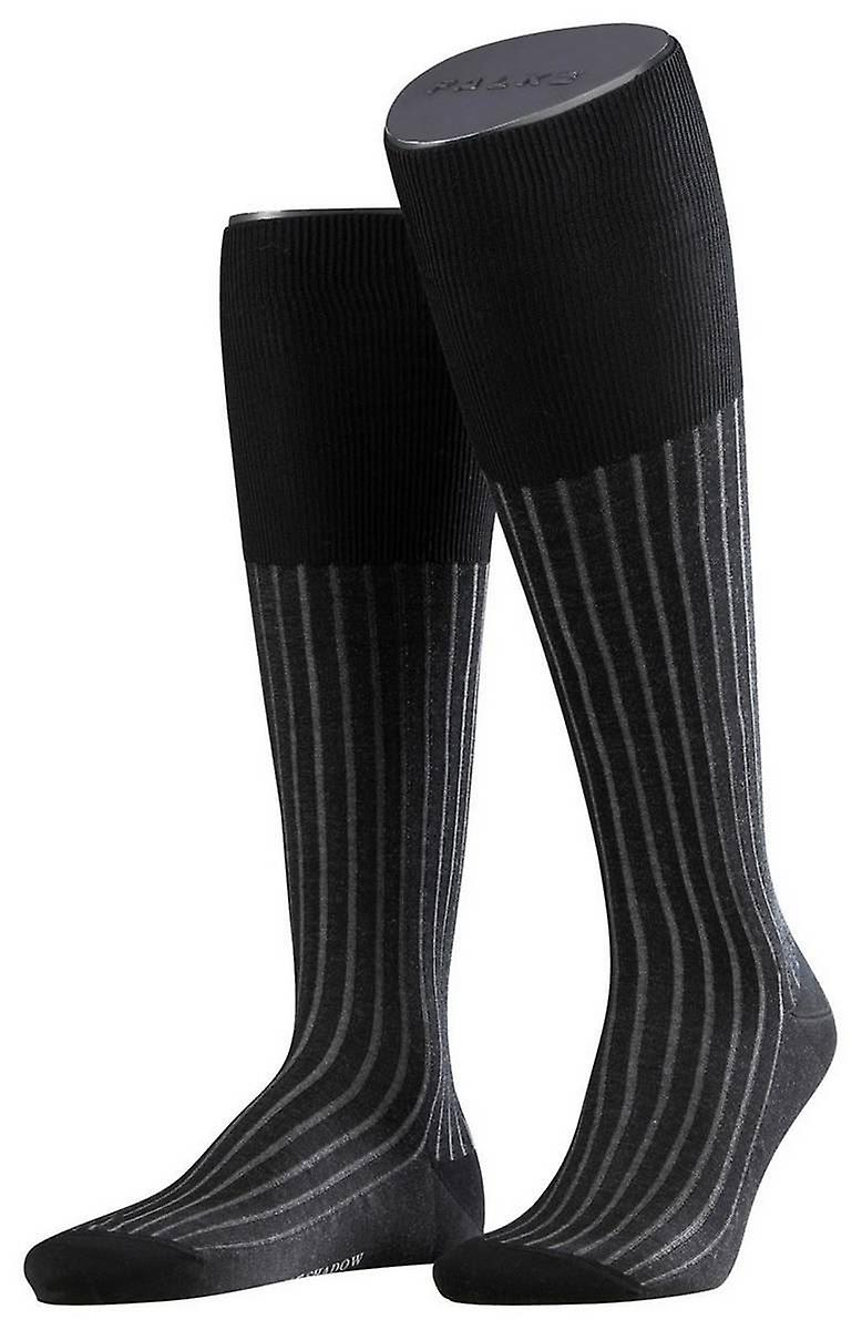 Falke Shadow Socken Kniestrümpfe - grau/weiß