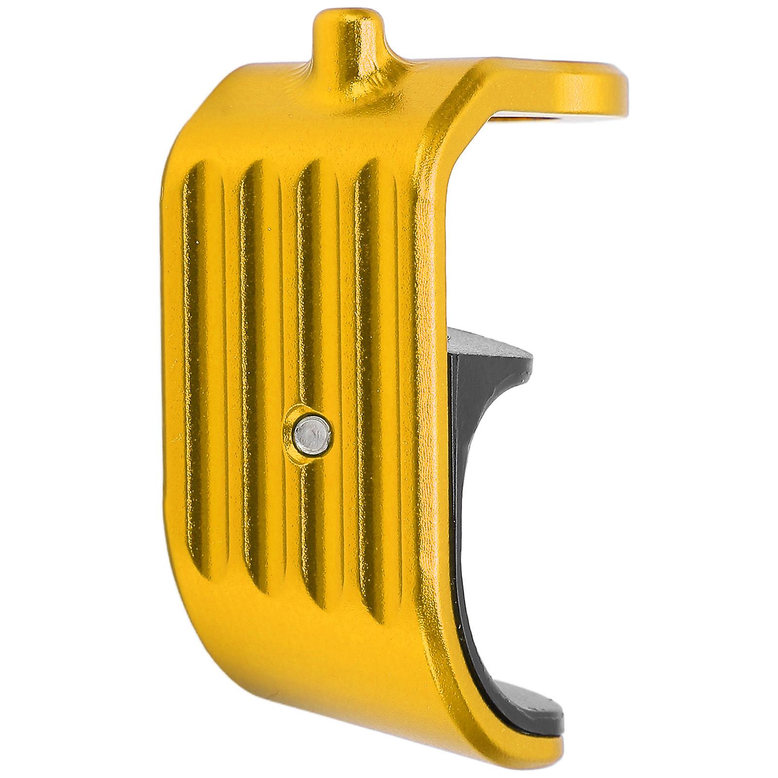 Bicycle E Shaped Buckle Aluminum Alloy Plastic Polished Lightweight Design Bicycle Hook E Buckle for BromptonGold
