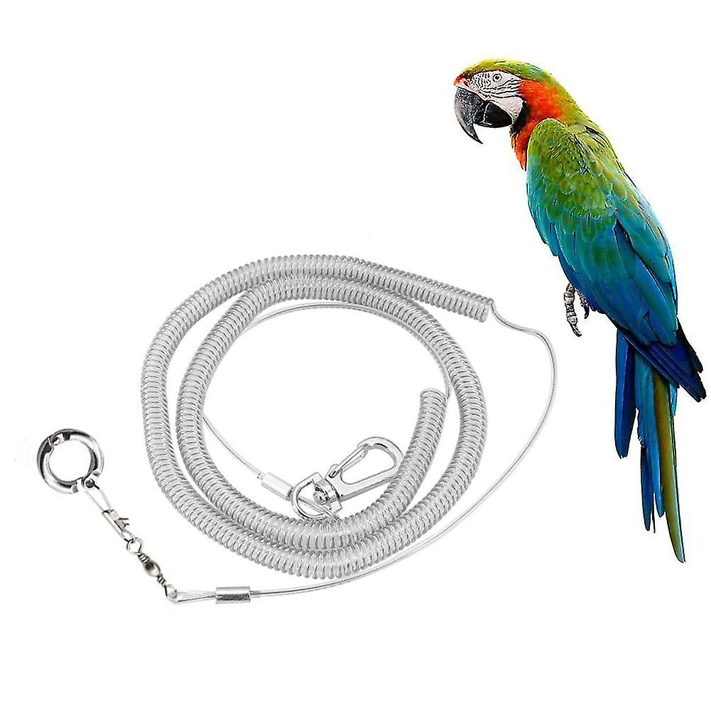 Ultra Light Parrot Bird Harness, Anti-Bite Flying Training Rope (6mm)
