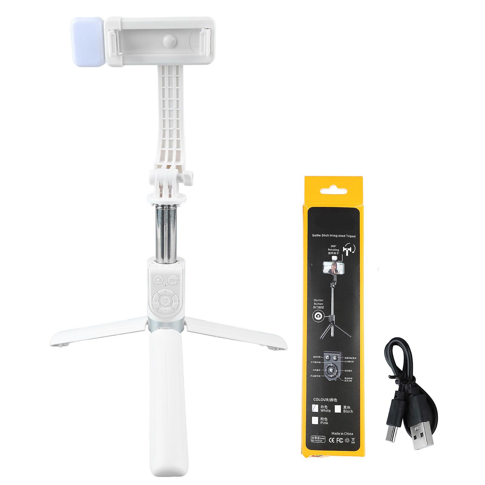 Selfie Stick Phone Tripod Bluetooth Button Retractable All in One Phone Tripod Stand for Vlog Live Streaming