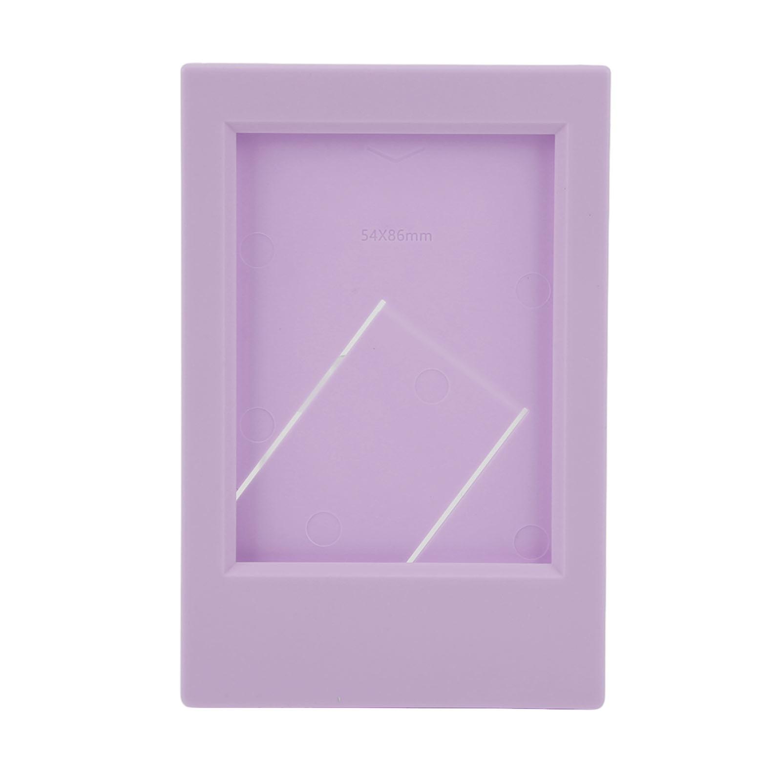 Rectangular Plastic Photo Frame for Fujifilm Instax Mini 3 inch, Classic Holder, Lilac and Purple