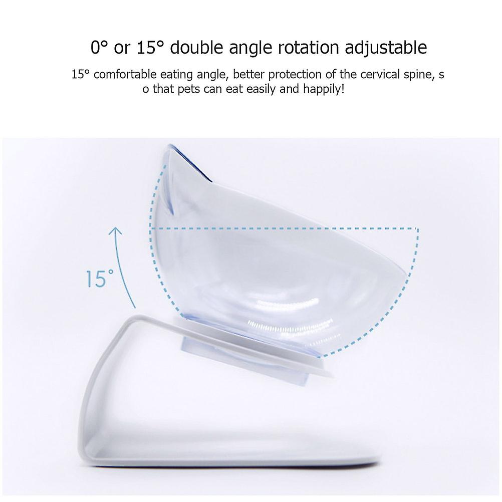 猫用ボウル ペット用給餌ボウル 猫用ウォーターボウル 耐久性 落下防止 15度傾斜 シングルキャットフードボウル