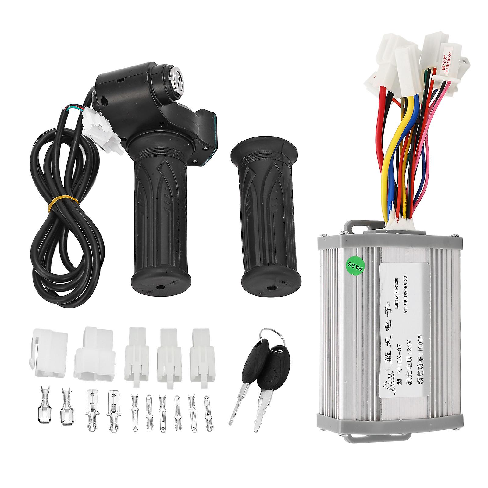 Kit de conversion pour vélo électrique, contrôleur de moteur à is 24 V 1 000 W avec manette d'accélérateur rotative