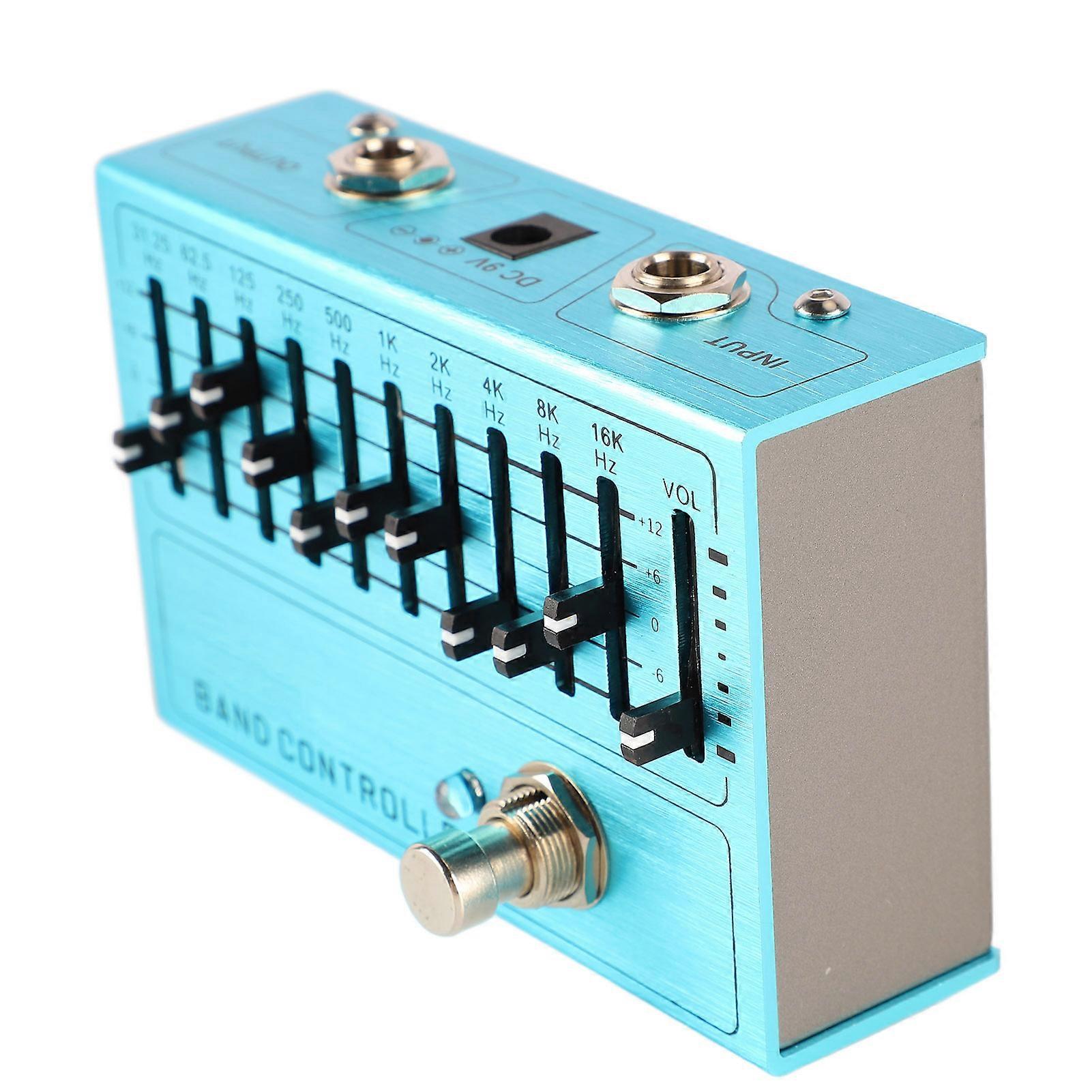 Instrument Band Controller Guitar Tone Preamplifier 10 Bands EQ Independent Output Volume Adjustment Amplifier