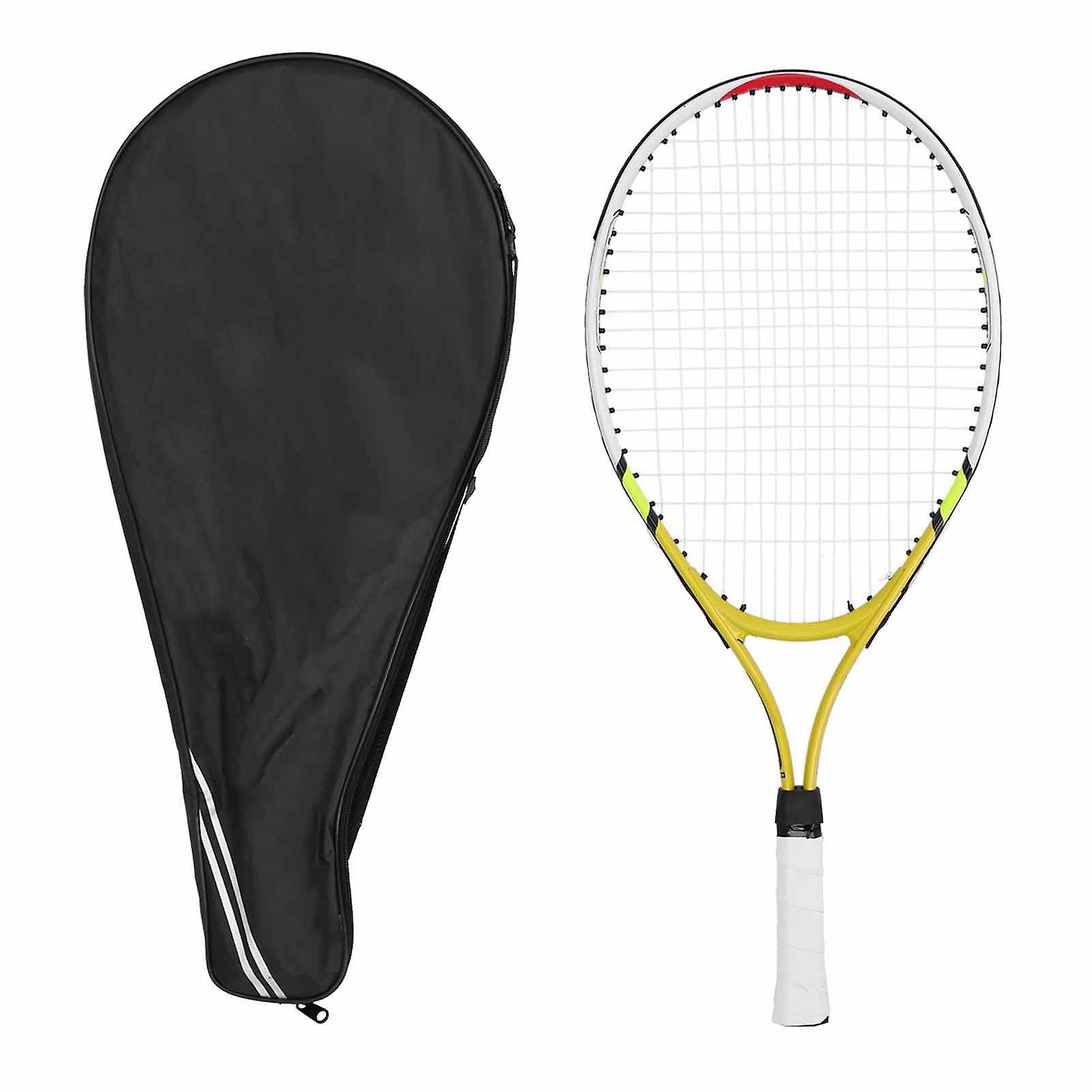 Regail Teens Tennis Racket, Aluminum Alloy Frame, Kids Tennis Racket Set for Training, Yellow