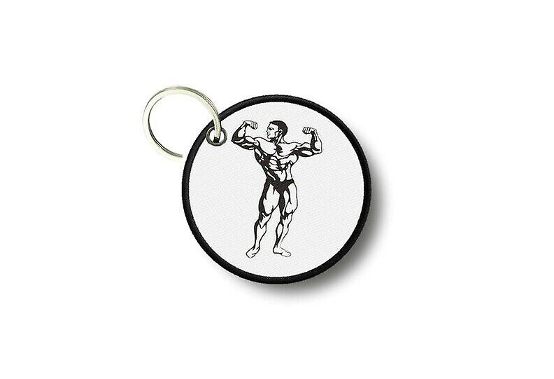 Key key door keys round prints double-sided muscle bodybuilding