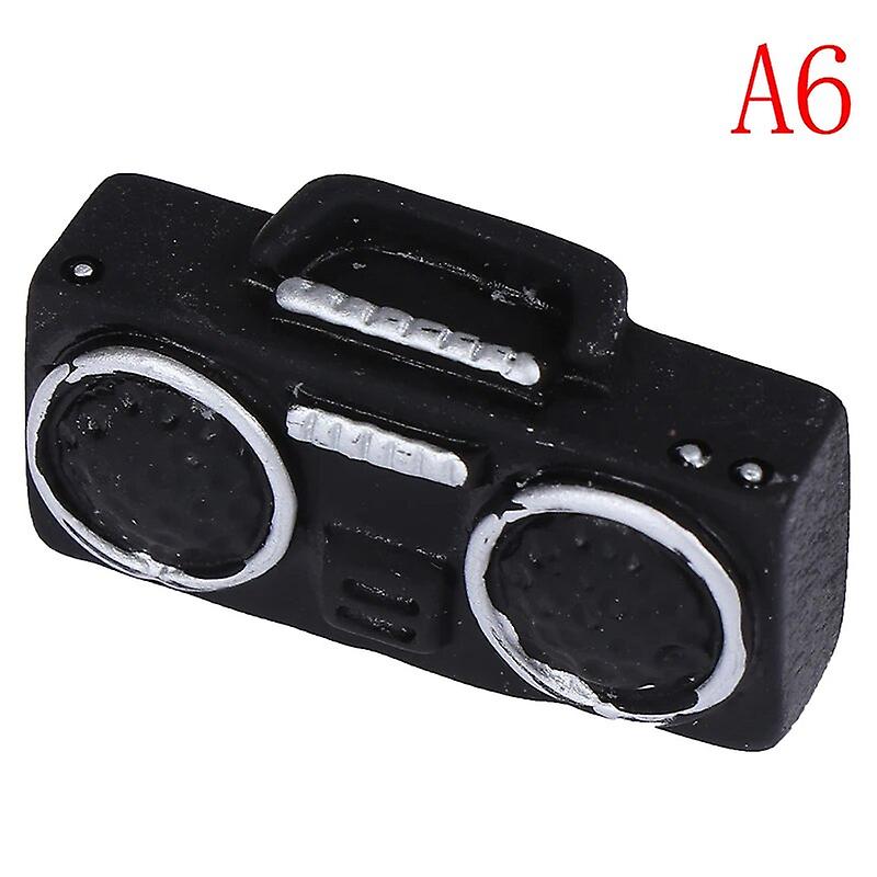 11Styles Dollhouse Miniature Radio Model Recorder Player Toy Doll Furniture Decor Doll House Retro Radio Recorder Player 1PC