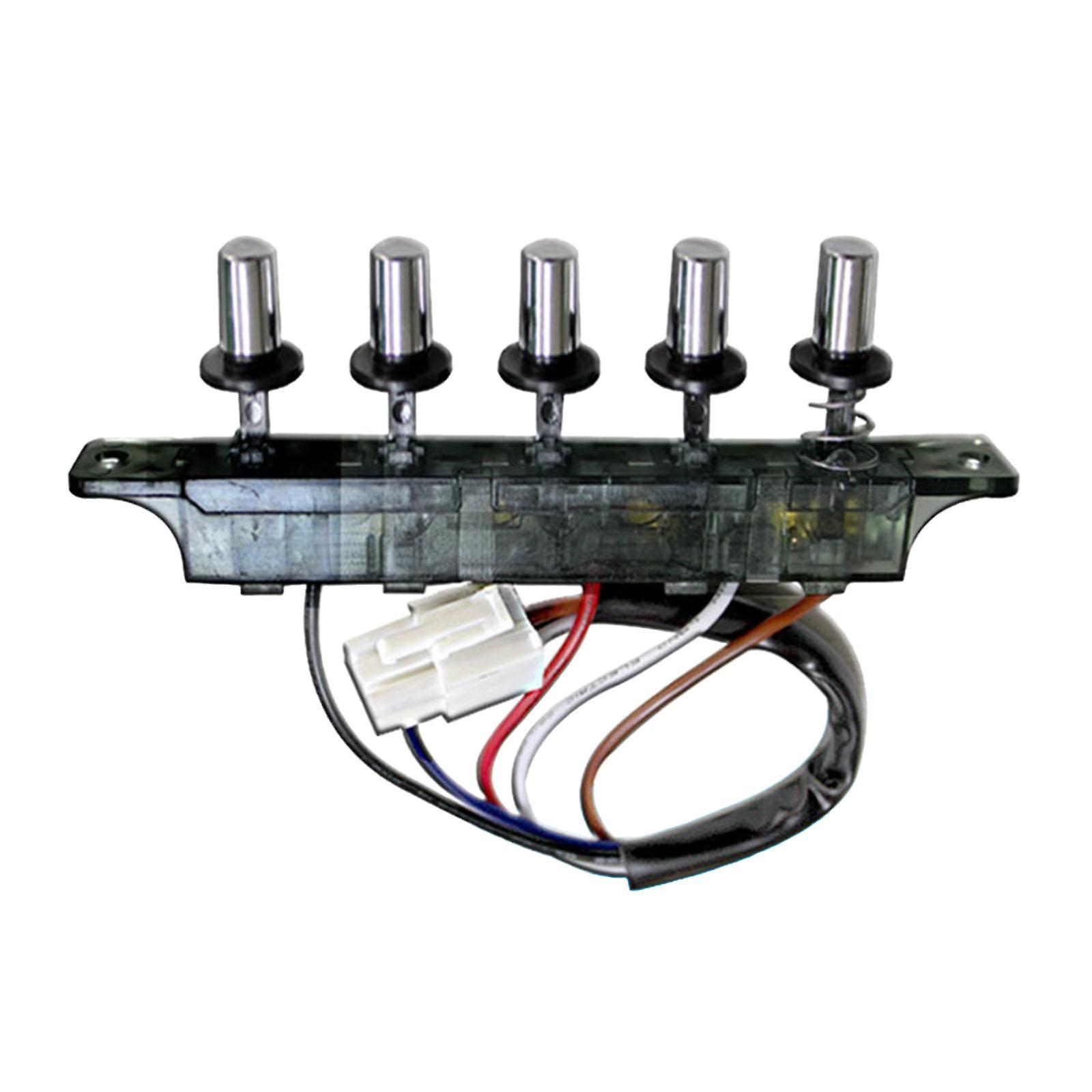Key Board Switches,Range Hood Pushbutton Switch,5 Button Universal Accessories,Piano Type,Kitchen Range Hood Key Board Switch