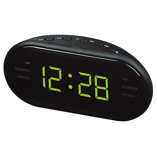 1 Set Electronic Alarm Clock Radio Snooze Function LED Digital Display Clock for Home Bedroom Office