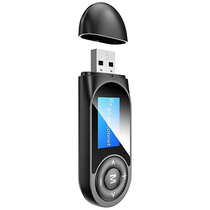 Bluetooth 5.0 USB Bluetooth receiver transmitter with screen