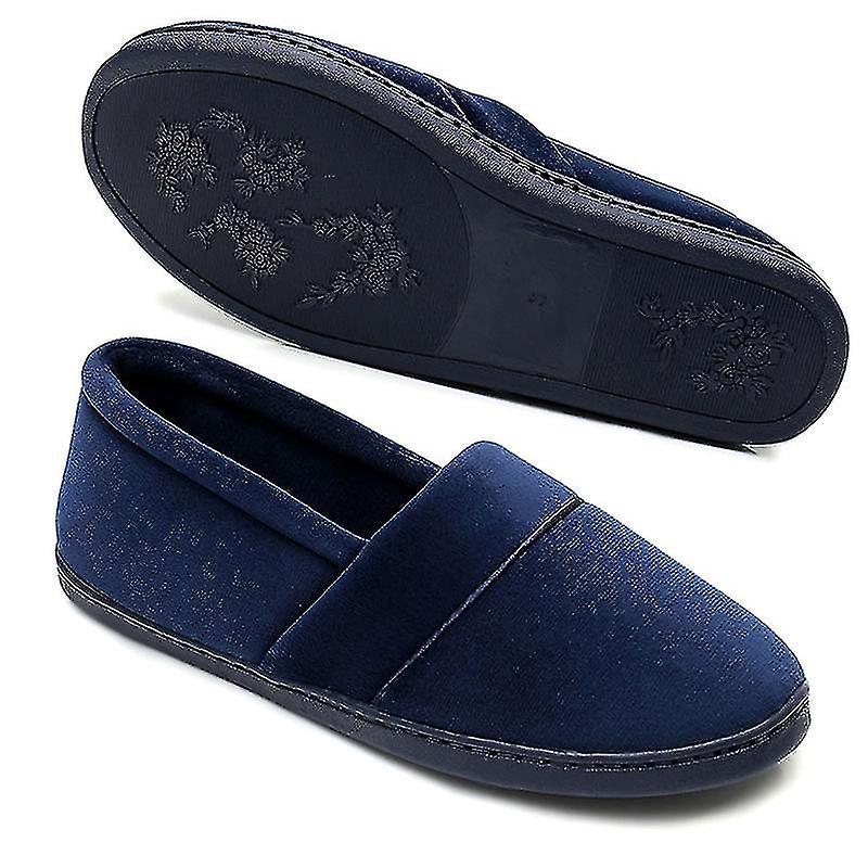 Women Flat M Shoe Warm Memory Foam Slipper Slip On P Slippers